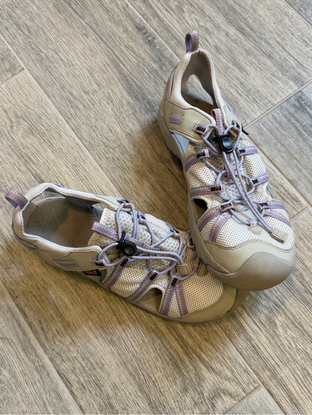 Teva Women's Manatee Sport Sandals Gray, Pink and Purple Size 7